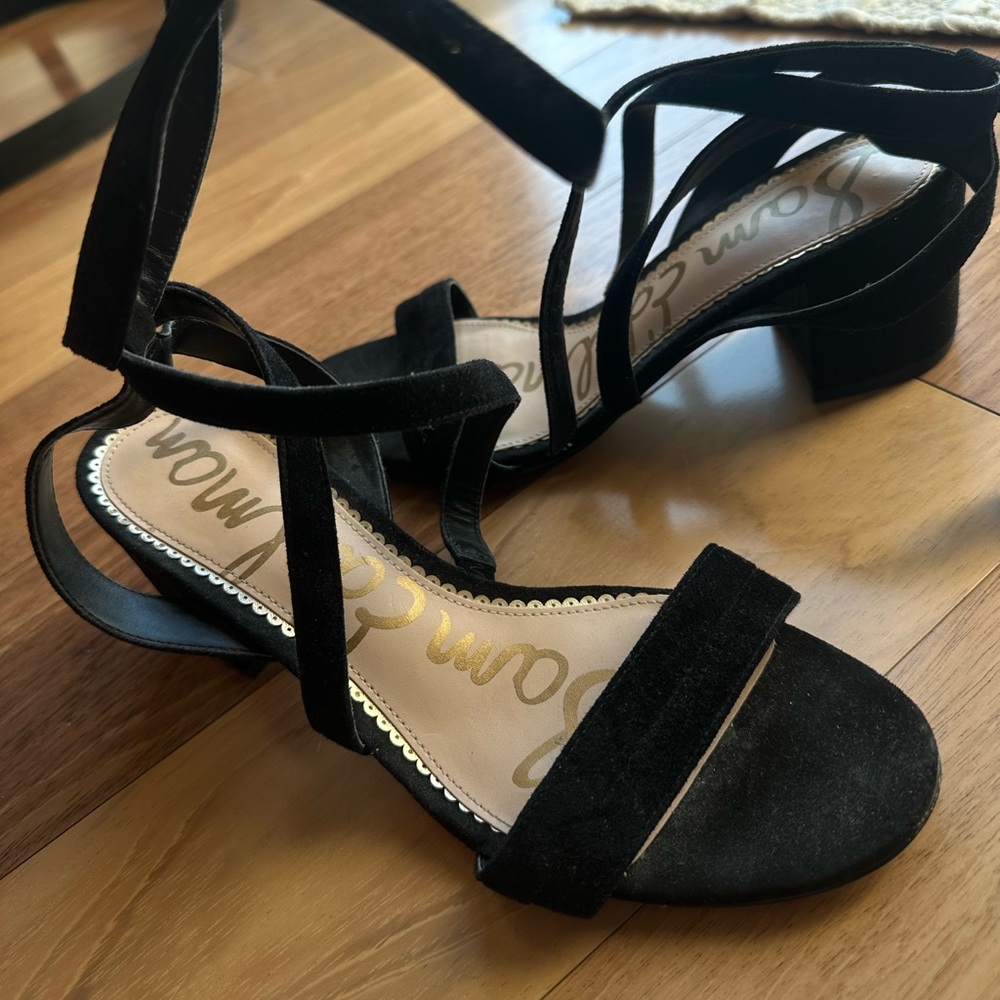 SAM EDELMAN WRAP BLOCK HEELS
